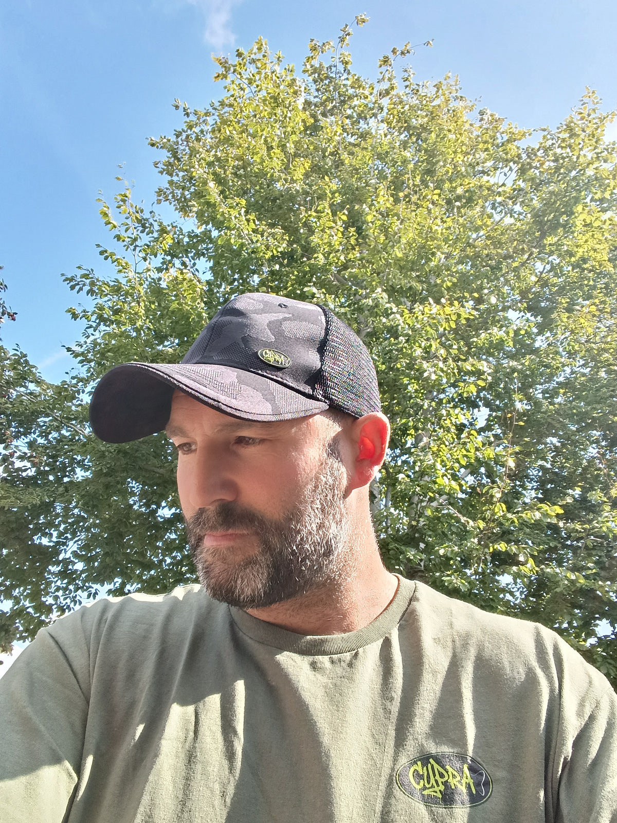 Cypra Black Trucker Cap