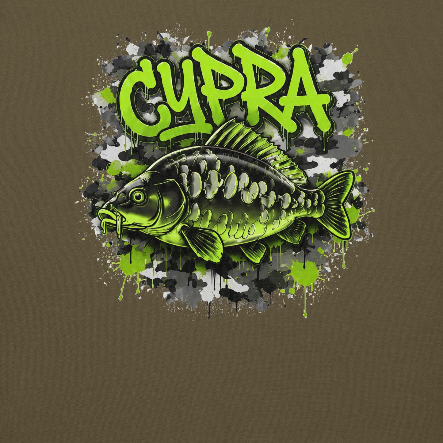 Cypra Carp Fishing (Street Mirror) Hoodie